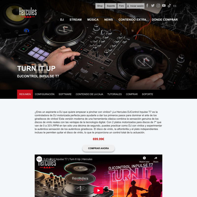 Hercules DJControl Inpulse T7
