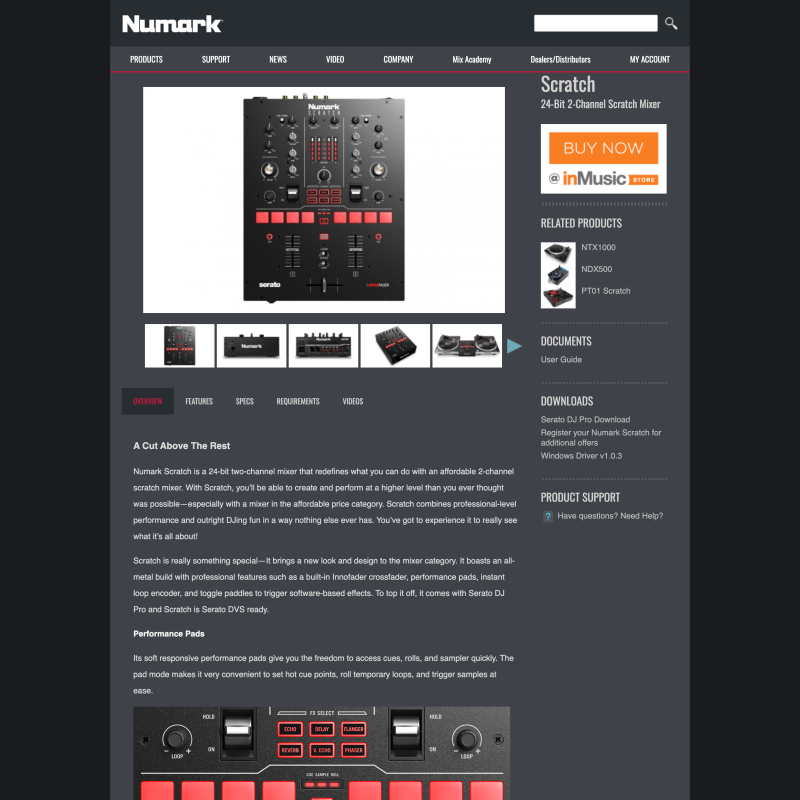 Numark Scratch MKII